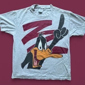 Vintage 1993 Daffy Duck Action Looney Tunes Graphic XL T-Shirt College Ware USA